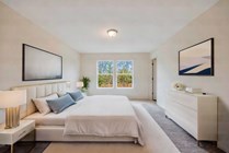 virtually staged master bedroom
